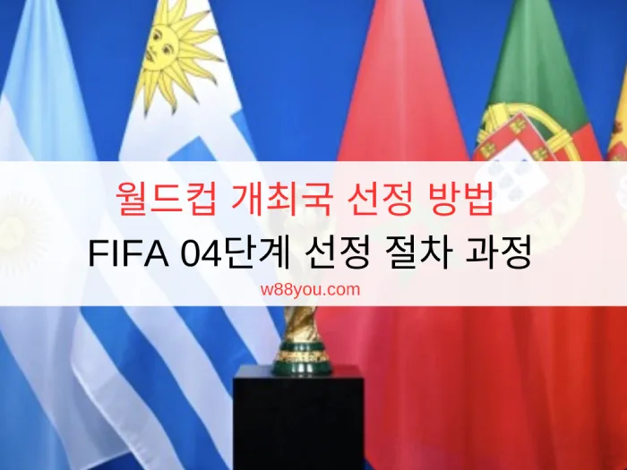 월드컵 개최국 선정 방법 - FIFA의 04단계 선정 절차 과정